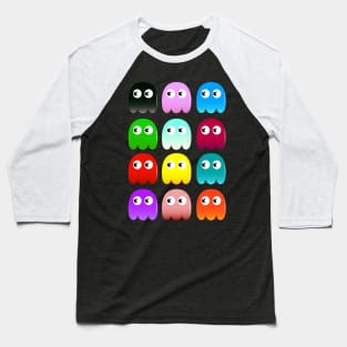 Multicoloured Aliens Baseball T-Shirt